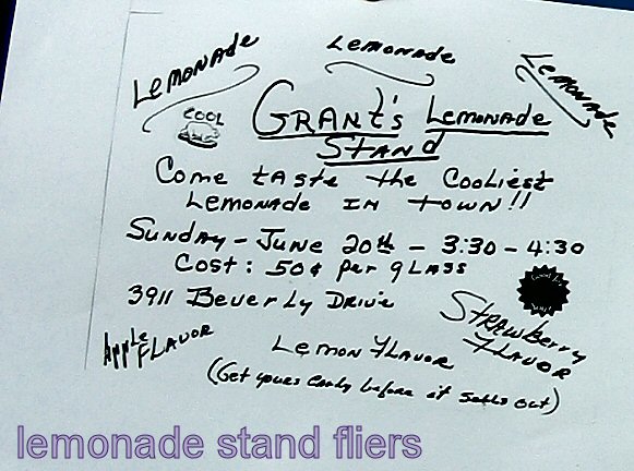 lemonade fliers